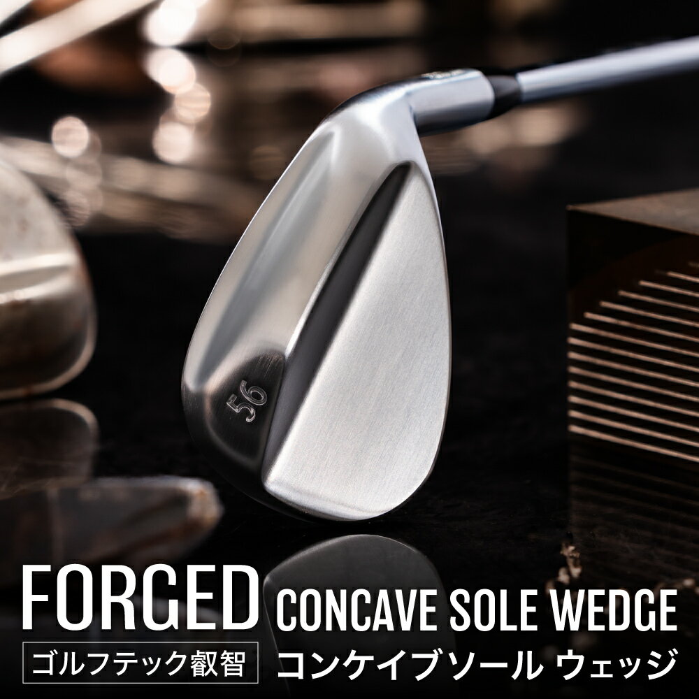 【ふるさと納税】【選べるロフト角】コンケイブソール ウェッジ / 国産 軟鉄鍛造 フォージド ゴルフクラブ ゴルフ用品 FORGED ゴルフテック叡智 048BD02N.