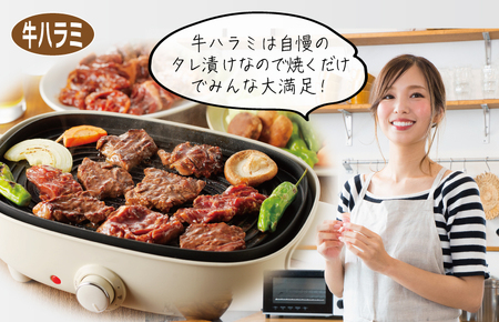 099S016 主婦が選んだ まんぷく セット（牛肉 ハラミ 銀鮭 切り身 たまご 野菜）【別送】