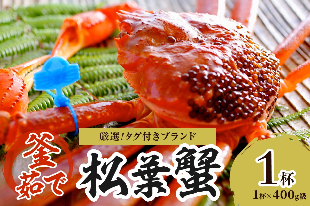 
                  【厳選！！タグ付きブランド】茹で松葉かに 鮮度抜群、釜茹でにてお届け！！ 400g級×1杯　国産 海産物 甲殻類 かに ずわいがに 松葉かに 茹で ボイル 京都 京丹後 海鮮 ふるさと納税 かに まつばがに 松葉ガニ 海祥 送料無料　YK00591
                