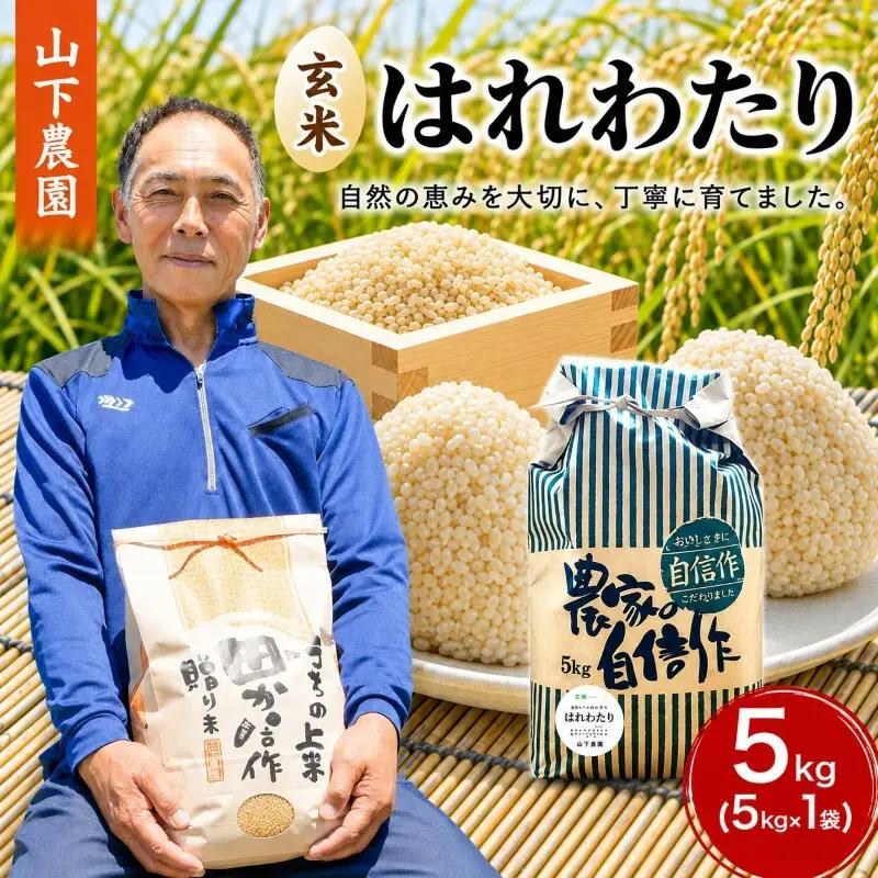 はれわたり 玄米 令和8年産 山下農園 青森県産 はれわたり【5kg】