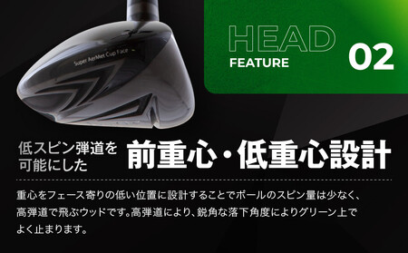 【ルーツゴルフ】ルーツラプター フェアウェイウッド 5番ロフト18° ヘッドカバー付 ゴルフクラブ＜シャフト硬さ：SR＞