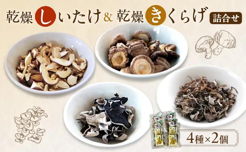 有機JAS 乾燥 しいたけ ・ 乾燥 きくらげ 4種各2個 しいたけ きくらげ