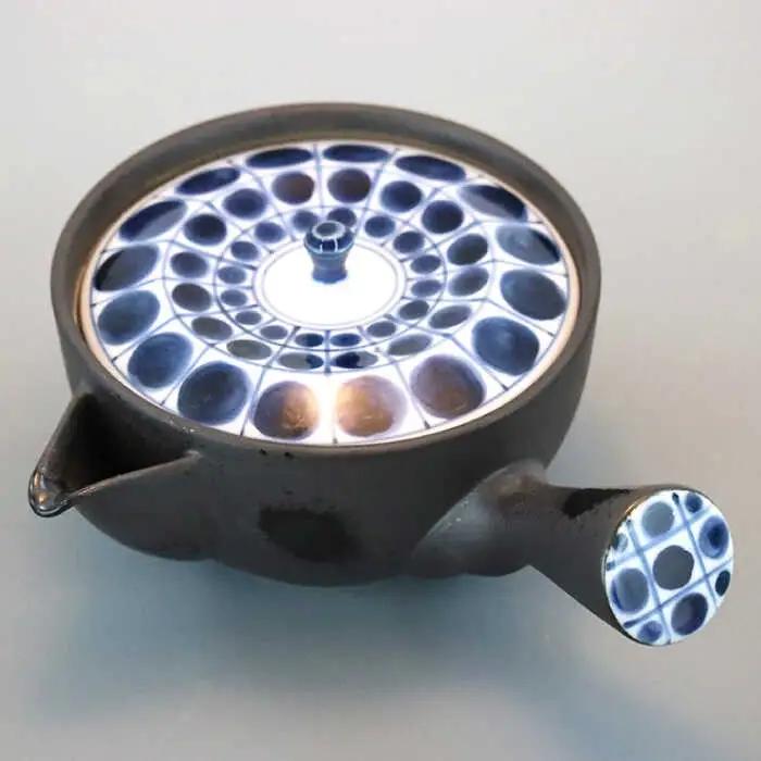 【波佐見焼】割水玉 茶器セット 湯飲み 急須 ティーポット 陶器 食器 皿 【岩永製陶】 [ZD20] 波佐見焼