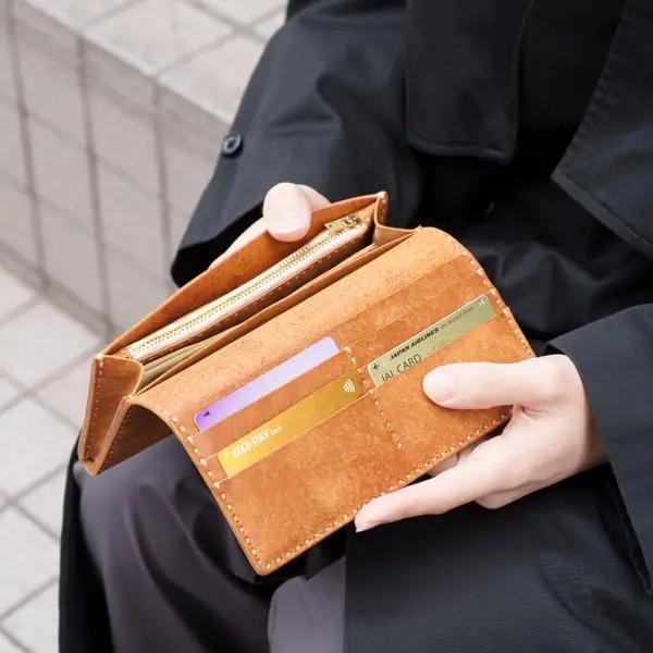豊岡財布 haaki Leather 長財布（HLW300）コニャック