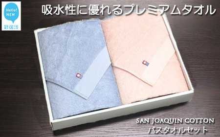 今治タオルブランド バスタオル2枚セット シンプルサンホーキン Cセット（ブルー・ピンク） 【Hello!NEW】