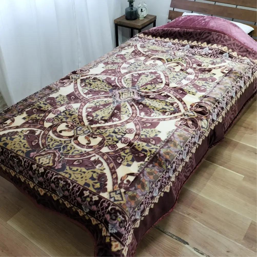 【シングルサイズ】贅沢カシミヤウール混わた入り嵩高毛布 ピンク1枚 CAK-161-PI
