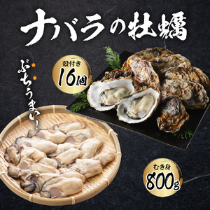 【2024年12月中旬発送】ナバラ水産 生牡蠣  殻付き【10個】むき身【900g】セット