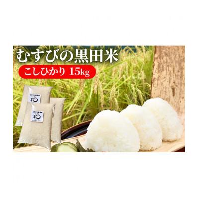 ふるさと納税 津市 むすびの黒田米 こしひかり 15キロ[53720077]