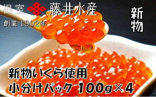 北海道根室産 鮭匠ふじい いくら醤油漬120g×4P