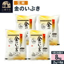 【ふるさと納税】【令和5年産】【玄米】令和5年産 金のいぶき 8kg(2kg×4袋)