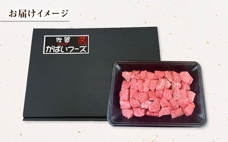 佐賀牛 赤身 サイコロステーキ 500g 【がばいフーズ】A5ランク 佐賀牛 サイコロ ステーキ [HCS124]