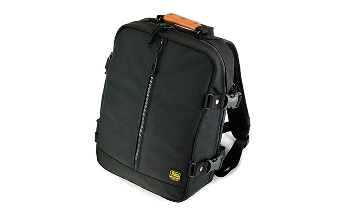 シンプルワーキングベース ＜ワイド＞　バンナイズ バリスティック ナイロン ブラック  リュック バックパック 耐久性 大容量 ファッション バッグ カバン