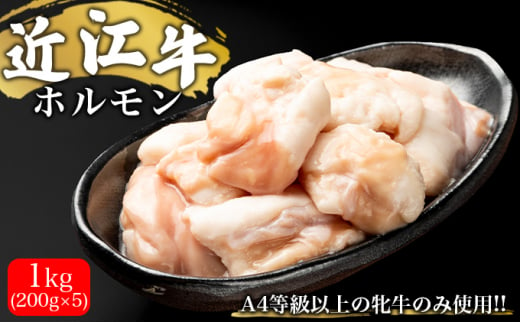 
近江牛ホルモン　1kg（200g×5）[№5748-0424]
