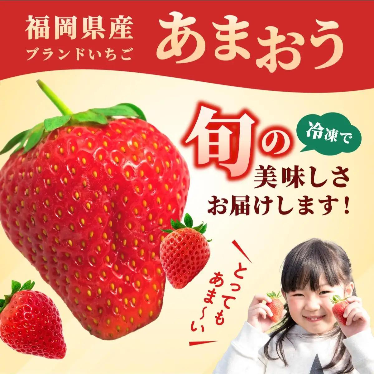  福岡県産 冷凍あまおう 合計500g