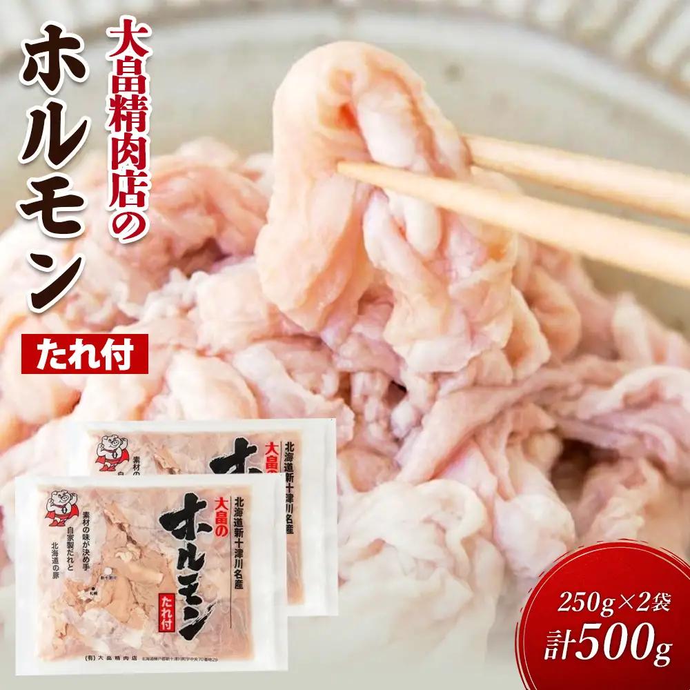 大畠精肉店のホルモン（特製タレ付き）250g×2袋（計500g）【13011AA0101】