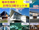 【ふるさと納税】水族館・資料館・展示館　ぐるっと竜串　お得な3館入場券セット（大人1名用）高知県土佐清水市 観光チケット 旅行券 トラベル【R00107】