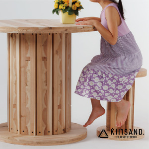 【DIY用】ケーブルドラム型テーブル PARTS KIT（H700タイプ）