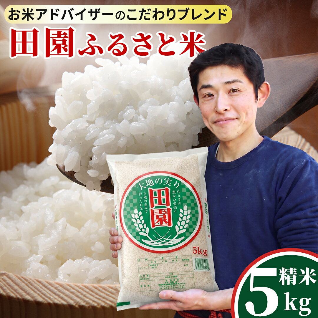 【ふるさと納税】田園ふるさと米 精米 5kg 令和7年産 精米 米 コメ こめ 限定 国産 美味しい お米 おこめ おコメ 茨城県 城里町産