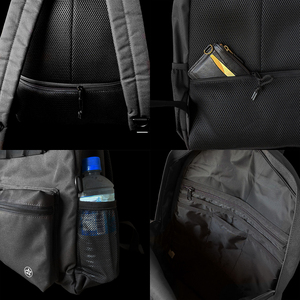 背面セキュリティーポケット付き アーバンシールド リュック ブラック 静岡県 牧之原市 REVOLLA