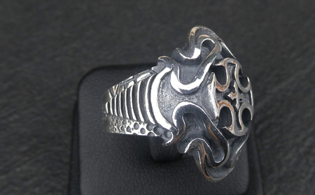 Double iron cross ring ダブル アイアン クロス リング ｜ リング 指輪 シルバーリング シルバー シルバー925 ハンドメイド 手作り ゆびわ りんぐ アクセサリー 十字架 