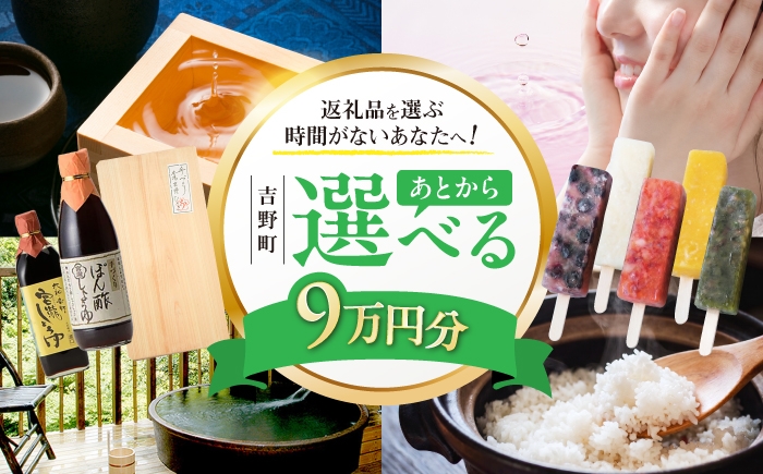 
                  【あとから選べる】吉野町ふるさとギフト 9万円分 [BRXX010]
                