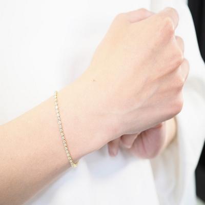 ふるさと納税 甲府市 K18YG　2.00ctダイヤモンドテニスブレスレット P2710 |  | 02