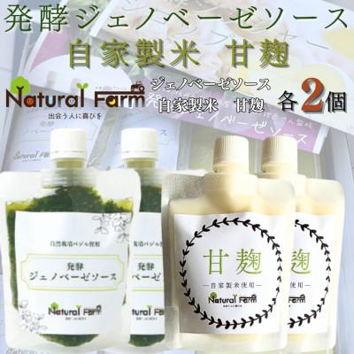 ふるさと納税 枕崎市 発酵ジェノベーゼソース&amp;甘麹　各2パックセット A8-115