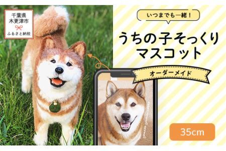 いつまでも一緒！うちの子そっくりマスコット35cm　羊毛フェルト犬猫オーダーのお店「山田羊毛雑貨店」 KH001