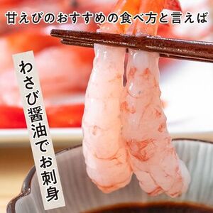 甘えび 刺身 500g 約50尾 子なし 生食用 冷凍 甘えび