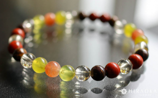 志望校合格パワーストーンブレスレット(合格祈願01)･6mm玉 (16.8cm)