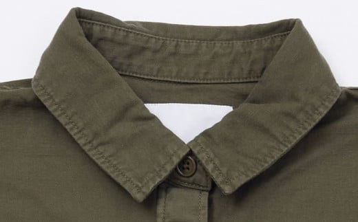 【SIZE:FREE】T-ASSACレディースミリタリーシャツ「MILITARY SH ／ OLIVE DRAB」【T-ASSAC シーンズ スキニー ジーパン 児島デニム デニム 衣類 岡山県 倉敷