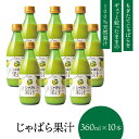 【ふるさと納税】 じゃばら 果汁 360ml×10本 北山村 原産 無添加 100% 天然果汁 じゃばら果汁 ジャバラ 邪払 調味料 健康 人気 【 色々なお料理に 相性抜群 】 肉 魚 焼魚 唐揚げ サラダ 鍋 お鍋 酒 お酒 チューハイ 焼酎割 炭酸割り ソーダ割