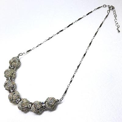 ふるさと納税 伊賀市 組紐ネックレス 　ロンデル　八千代銀　伊賀市 |  | 01