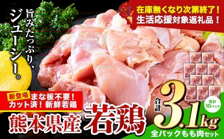 
            ＼生活応援実施中／鶏肉 小分け 鶏肉 もも モモ カット済 若鶏3.1kg《7-14日以内に出荷予定(土日祝除く)》
          