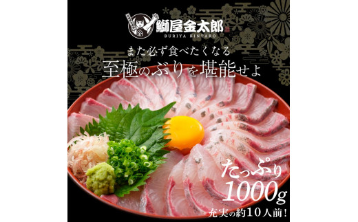宮崎産 新海屋 鰤屋金太郎 金太郎ぶり 1000g　冷凍　N018-ZB314_2