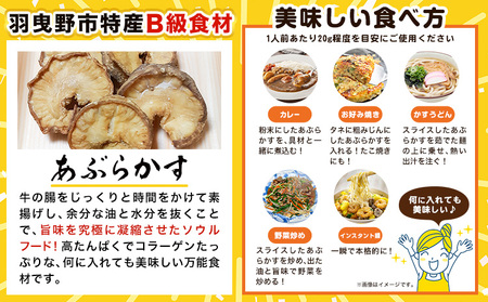 あぶらかす 1kg 株式会社龍工房《30日以内に出荷予定(土日祝除く)》大阪府 羽曳野市 あぶらかす 大阪府羽曳野市産 小腸 揚げ物 油かす