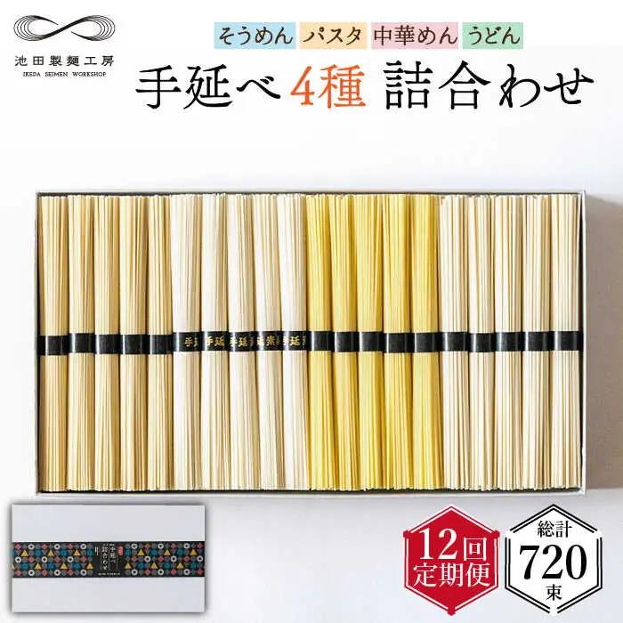 【定期便12回】手延べ麺 詰め合わせ 3kg [SDA025] 麺
