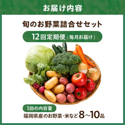 ふるさと納税 宗像市 【定期便/年12回/毎月お届け】旬のお野菜詰合せセット【道の駅むなかた】_HB0124 |  | 03