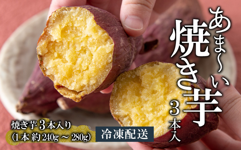 
                  冷やし焼き芋 3本入り| 焼き芋 冷凍焼き芋 さつまいも スイーツ デザート おやつ 石焼き 遠赤外線 180度90分 急速冷凍 女性人気 福井県 勝山市 [A-037014]
                