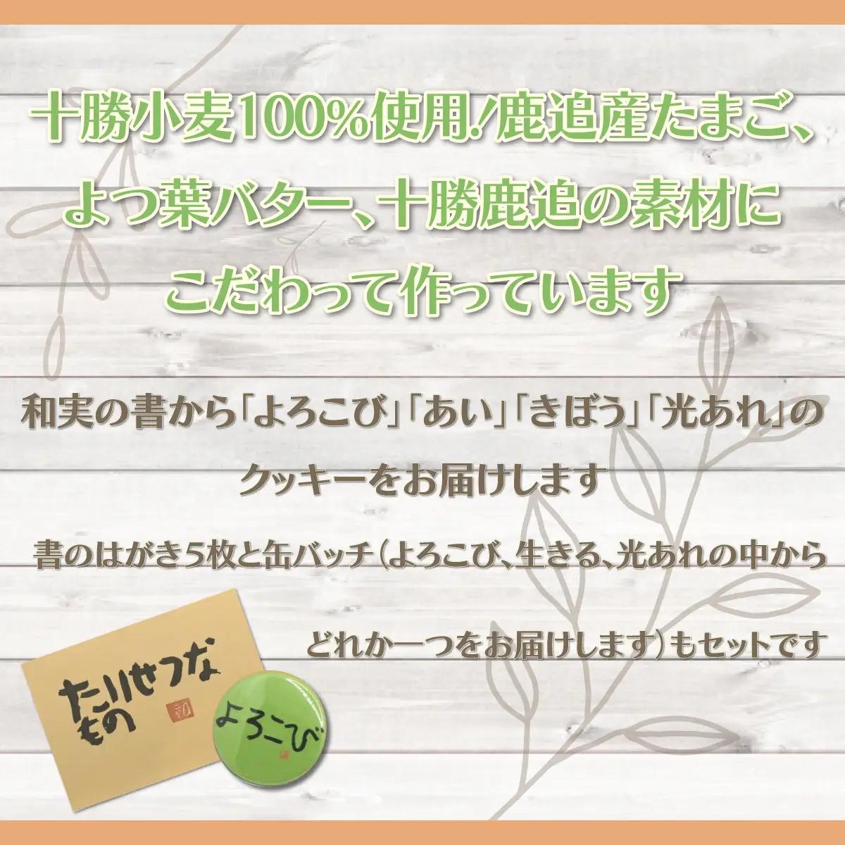 手作りクッキー　よろこびセット SKS001 【 ふるさと納税 人気 おすすめ ランキング クッキー 手づくりクッキー 手作りクッキー 缶バッヂ はがき 北海道 鹿追町 送料無料 】 SKS001