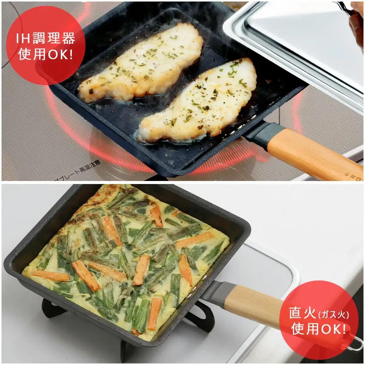 [KOGU] 角フライパン＆カバー ターナーセット フライパン 蓋付き キッチン 燕三条製 新生活 一人暮らし
