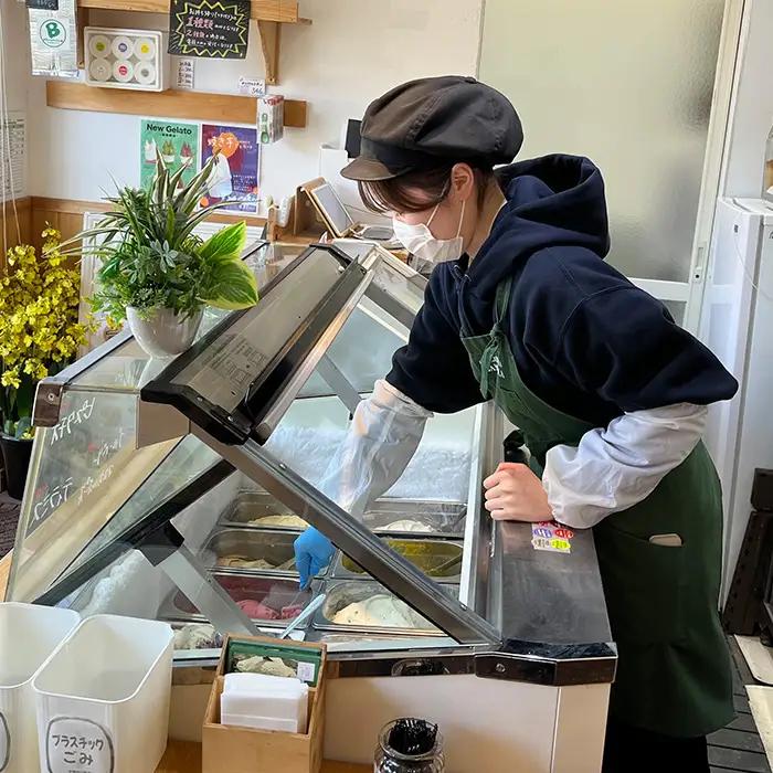 老舗煎餅店プロデュースのジェラート 基本の6個セット＊煎餅付＊ No.109