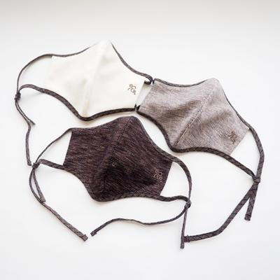 ふるさと納税 大刀洗町 侍マスク【暁鳶(ぎょうえん)】　茶色系3枚セット(Lサイズ) |  | 01