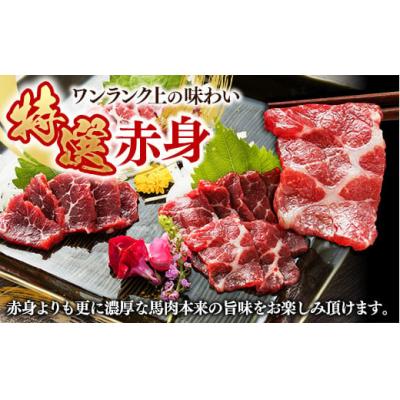 ふるさと納税 甲佐町 国内産 阿蘇肥育 特選馬刺し 300g 【熊本と畜】 |  | 01