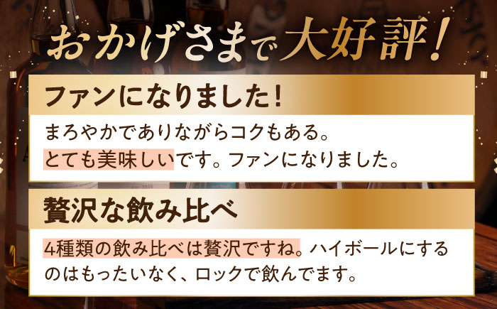 【全6回定期便】長濱蒸溜所  700ml×4本セット　アマハガン 酒 ウイスキー 洋酒 モルト