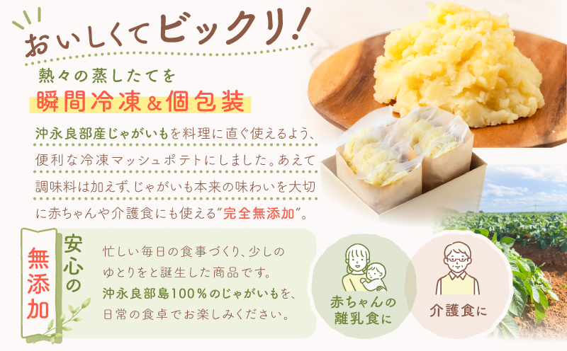 沖永良部産じゃがいも100％！ていねいに仕上げた無添加マッシュポテト 90g×30個　W071-001-03