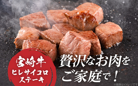 【数量限定】宮崎牛ヒレサイコロステーキ(計250g) 肉 牛 牛肉 ステーキ 国産_T041-013