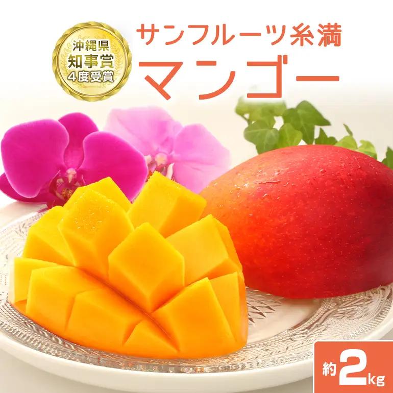 【 先行予約 2027年 発送 】 沖縄県知事賞4度受賞 サンフルーツ糸満 マンゴー 2kg アップルマンゴー アーウィンマンゴー 国産 完熟マンゴー 果物 南国 くだもの フルーツ 完熟 夏 旬 特産品 沖縄 お取り寄せ お土産 甘い 濃厚 沖縄県 糸満市 24-2