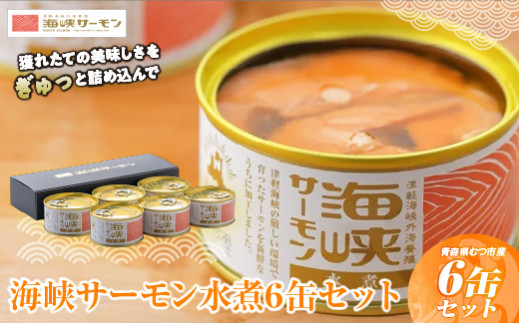 海峡サーモン水煮6缶セット　【1071674】