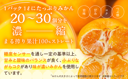 果汁100％「まる搾りみかんジュース(計3L)」　飲料　ソフトドリンク　果物　フルーツ　国産 BD62-22